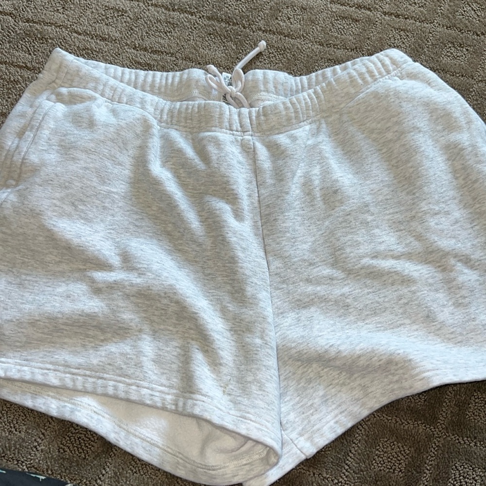 Skims Grey Cotton Fleece Short - Size XL
